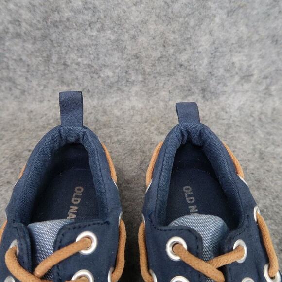 Old Navy Boat Shoes Baby Toddler Boys 6 Slip On Casual Chambray Nautical Preppy - Picture 4 of 12